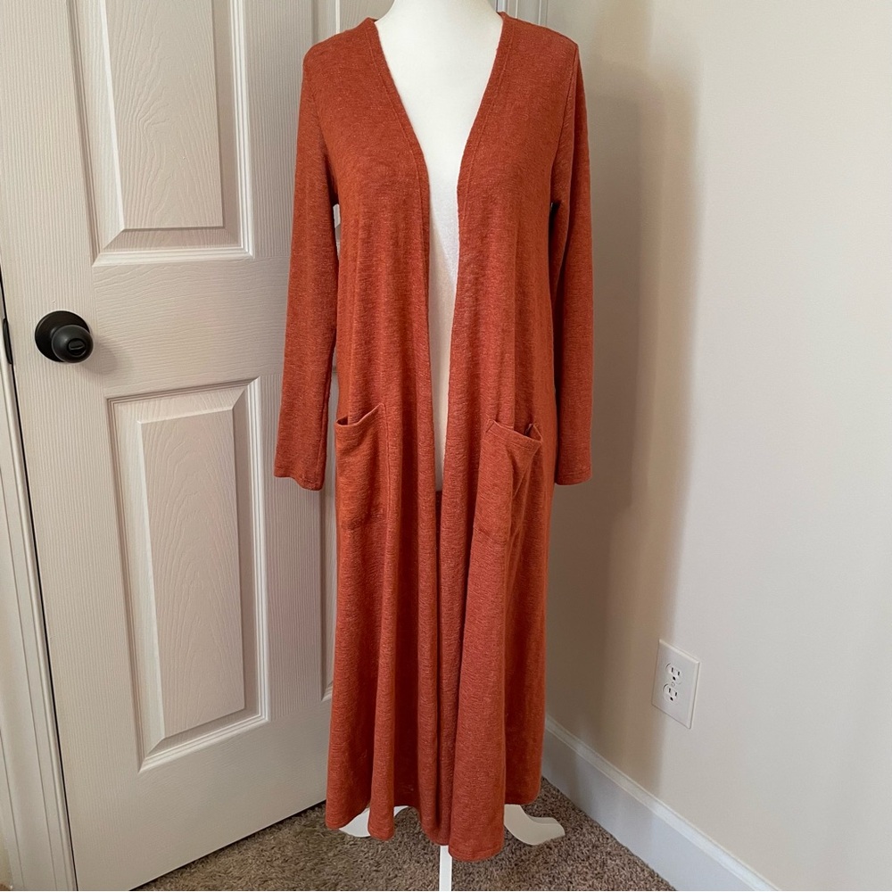 LulaRoe Full Length Open Front Cardigan Women’s Size S